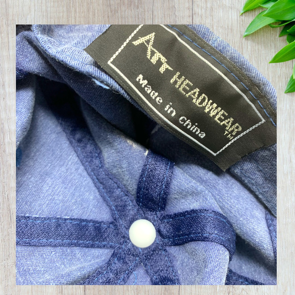 Vintage Denim Washington DC US Capitol Strapback Dad Hat Embroidered Patch ATT - Picture 6 of 6